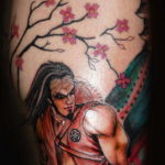 тату японский самурай 26.11.2019 №076 -japanese samurai tattoo- tatufoto.com
