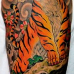 тату японский тигр 26.11.2019 №003 -japanese tiger tattoo- tatufoto.com