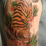 тату японский тигр 26.11.2019 №029 -japanese tiger tattoo- tatufoto.com