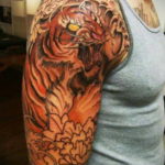 тату японский тигр 26.11.2019 №030 -japanese tiger tattoo- tatufoto.com