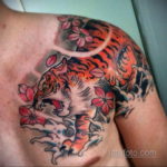 тату японский тигр 26.11.2019 №032 -japanese tiger tattoo- tatufoto.com