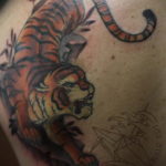 тату японский тигр 26.11.2019 №047 -japanese tiger tattoo- tatufoto.com