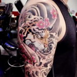 тату японский тигр 26.11.2019 №049 -japanese tiger tattoo- tatufoto.com