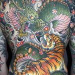 тату японский тигр 26.11.2019 №051 -japanese tiger tattoo- tatufoto.com