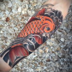 тату японских карпов 26.11.2019 №006 -japanese carps tattoo- tatufoto.com