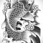 тату японских карпов 26.11.2019 №009 -japanese carps tattoo- tatufoto.com