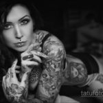 фото красивая девушка с тату 24.11.2019 №006 -beautiful girl with a tattoo- tatufoto.com