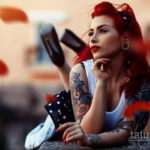фото красивая девушка с тату 24.11.2019 №060 -beautiful girl with a tattoo- tatufoto.com