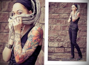 фото красивая девушка с тату 24.11.2019 №094 -beautiful girl with a tattoo- tatufoto.com