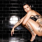 фото красивая девушка с тату 24.11.2019 №098 -beautiful girl with a tattoo- tatufoto.com