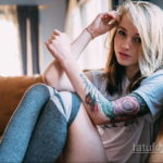 фото красивая девушка с тату 24.11.2019 №100 -beautiful girl with a tattoo- tatufoto.com