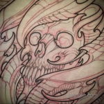эскиз для мужской тату биомеханика 28.11.2019 №034 -tattoo- tatufoto.com