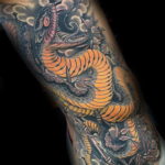 японская змея тату 26.11.2019 №001 -japanese snake tattoo- tatufoto.com