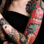 японская змея тату 26.11.2019 №002 -japanese snake tattoo- tatufoto.com