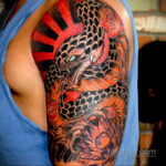 японская змея тату 26.11.2019 №007 -japanese snake tattoo- tatufoto.com