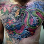 японская змея тату 26.11.2019 №009 -japanese snake tattoo- tatufoto.com