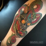 японская змея тату 26.11.2019 №017 -japanese snake tattoo- tatufoto.com