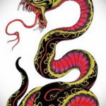 японская змея тату 26.11.2019 №024 -japanese snake tattoo- tatufoto.com