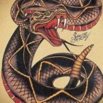 японская змея тату 26.11.2019 №026 -japanese snake tattoo- tatufoto.com