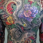японская змея тату 26.11.2019 №028 -japanese snake tattoo- tatufoto.com