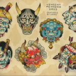 японские маски тату 26.11.2019 №001 -japanese tattoo masks- tatufoto.com