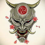 японские маски тату 26.11.2019 №010 -japanese tattoo masks- tatufoto.com