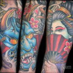японские тату на предплечье 26.11.2019 №051 -japanese forearm tattoos- tatufoto.com