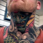 японские тату на шее 26.11.2019 №009 -japanese neck tattoos- tatufoto.com