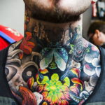 японские тату на шее 26.11.2019 №010 -japanese neck tattoos- tatufoto.com