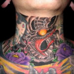 японские тату на шее 26.11.2019 №011 -japanese neck tattoos- tatufoto.com