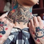 японские тату на шее 26.11.2019 №013 -japanese neck tattoos- tatufoto.com