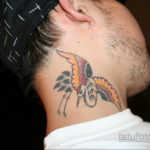 японские тату на шее 26.11.2019 №022 -japanese neck tattoos- tatufoto.com