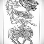 японские тату эскизы 26.11.2019 №009 -japanese tattoo sketches- tatufoto.com