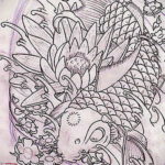 японские тату эскизы 26.11.2019 №012 -japanese tattoo sketches- tatufoto.com