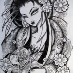 японские тату эскизы 26.11.2019 №048 -japanese tattoo sketches- tatufoto.com
