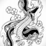 японские тату эскизы 26.11.2019 №073 -japanese tattoo sketches- tatufoto.com