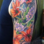 японские цветы тату 26.11.2019 №011 -japanese flowers tattoo- tatufoto.com