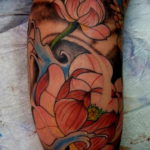 японские цветы тату 26.11.2019 №023 -japanese flowers tattoo- tatufoto.com