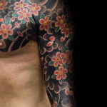 японские цветы тату 26.11.2019 №026 -japanese flowers tattoo- tatufoto.com