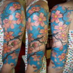 японские цветы тату 26.11.2019 №035 -japanese flowers tattoo- tatufoto.com