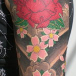японские цветы тату 26.11.2019 №038 -japanese flowers tattoo- tatufoto.com