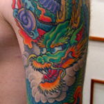 японский дракон тату 26.11.2019 №018 -japanese dragon tattoo- tatufoto.com