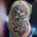 японский дракон тату 26.11.2019 №019 -japanese dragon tattoo- tatufoto.com