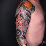 японский рукав тату 26.11.2019 №008 -japanese sleeve tattoo- tatufoto.com