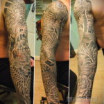 японский рукав тату 26.11.2019 №009 -japanese sleeve tattoo- tatufoto.com