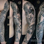 японский рукав тату 26.11.2019 №010 -japanese sleeve tattoo- tatufoto.com