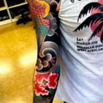 японский рукав тату 26.11.2019 №015 -japanese sleeve tattoo- tatufoto.com