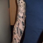 японский рукав тату 26.11.2019 №020 -japanese sleeve tattoo- tatufoto.com