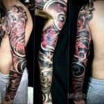 японский рукав тату 26.11.2019 №025 -japanese sleeve tattoo- tatufoto.com