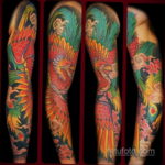 японский рукав тату 26.11.2019 №033 -japanese sleeve tattoo- tatufoto.com